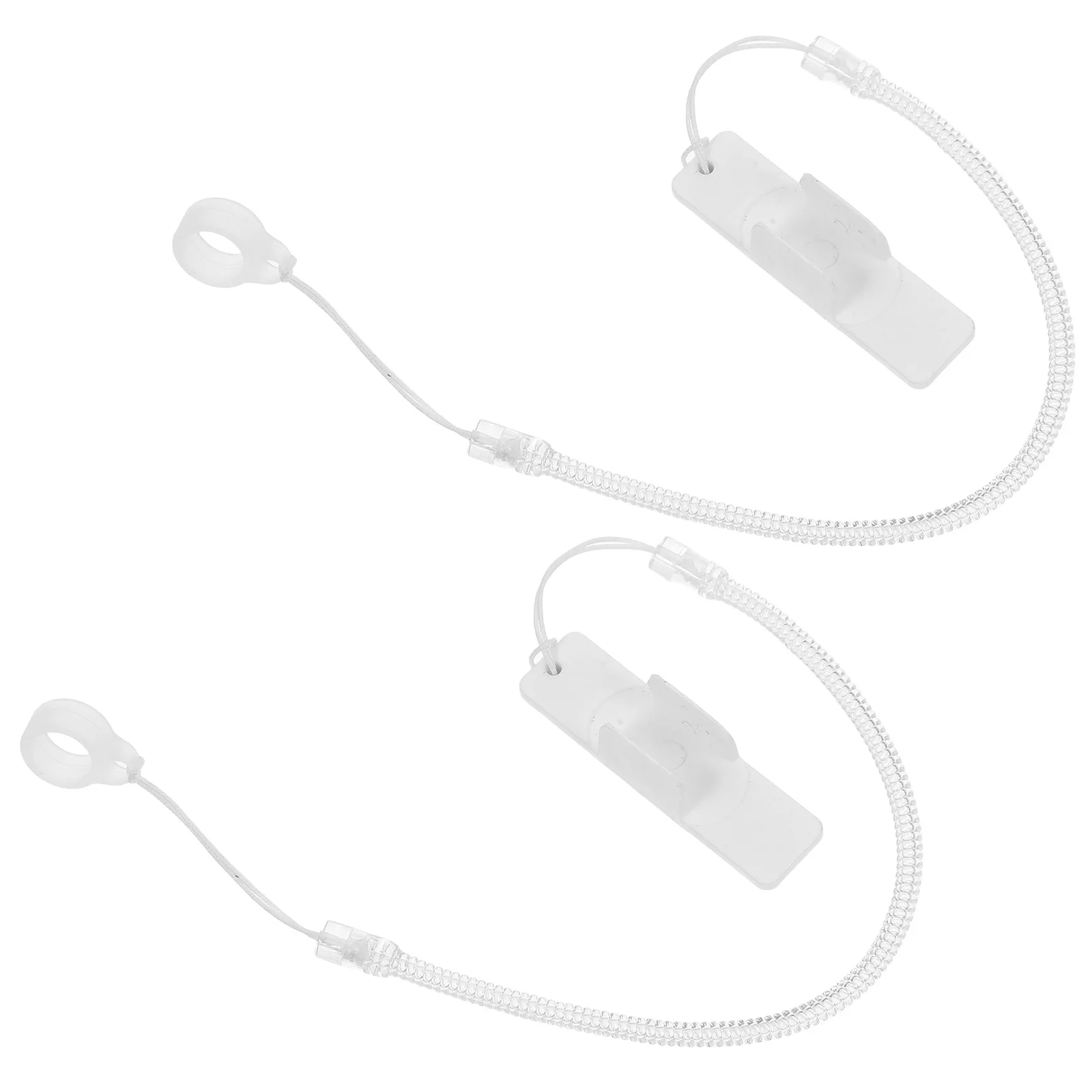 2Pcs Stylus Pen Holder with Retractable Spring Rope Anti-Slip Fixing Base for Touchscreen Signature Use Touch Pen Lanyard