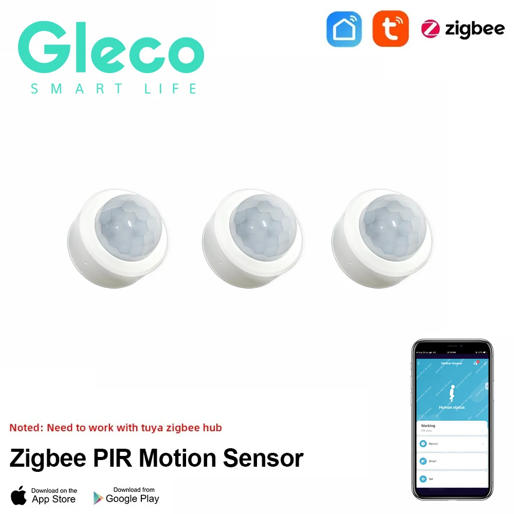 

Smart Life Zigbee Human PIR Motion Sensor Detector Tuya Movement Infrared Detector Security Alarm Sensor Need Zigbee Gateway Hub