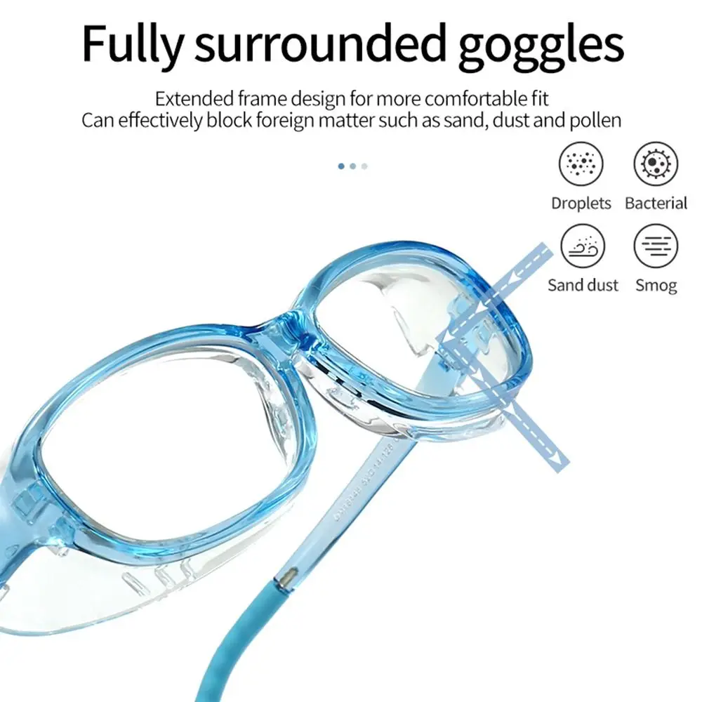 Dzieci gogle nawilżające dziecko Unisex antypyłek alergia niebieskie światło okulary blokujące Anti Fog okulary ochrona okularów