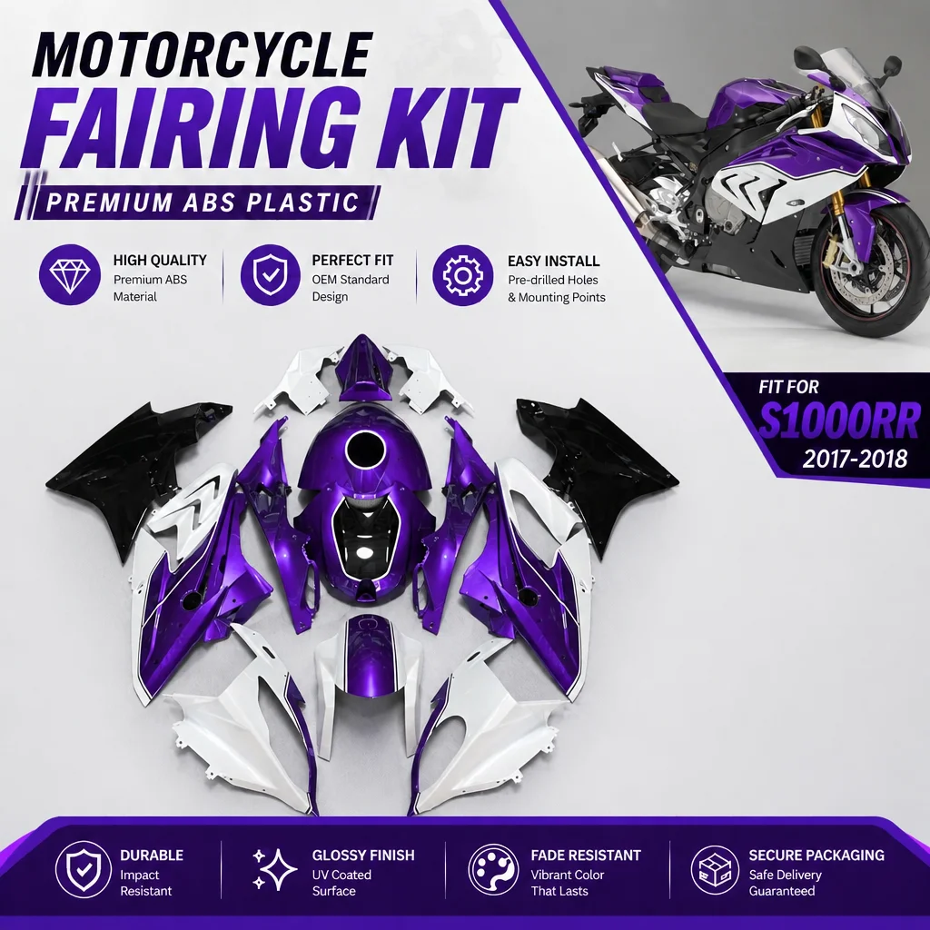 

For BMW S1000RR 2017 2018 Motorcycle Fairings S1000 RR 17 18 Racing Inspired Design Custom Painted Sportbike Aftermarket Set