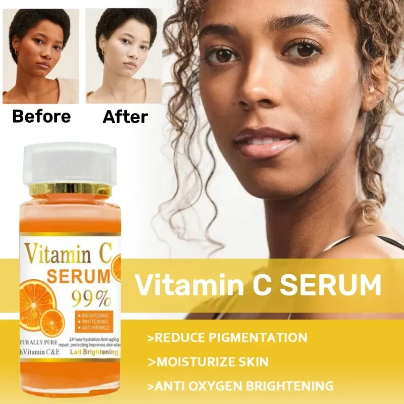 Vitamin C Anti-Aging Whitening Serum Face Remove Spots Anti-Wrinkle Treatment Dark Spots Acne Smooth Skin