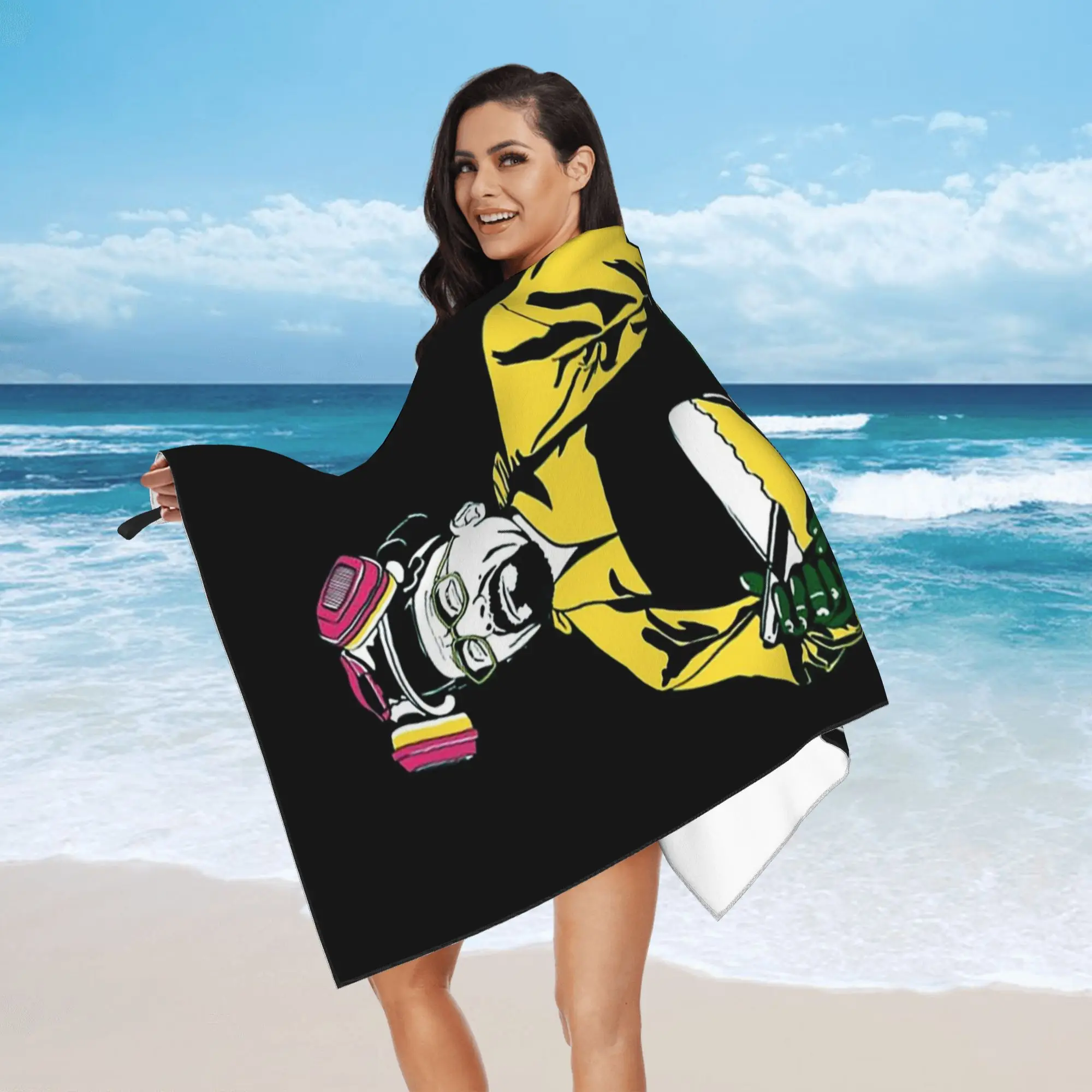 Breaking Bad Let's Cook Beach Towel Soft Microfiber Quick Dry Absorbent Quick Towels For Mountain Climbing