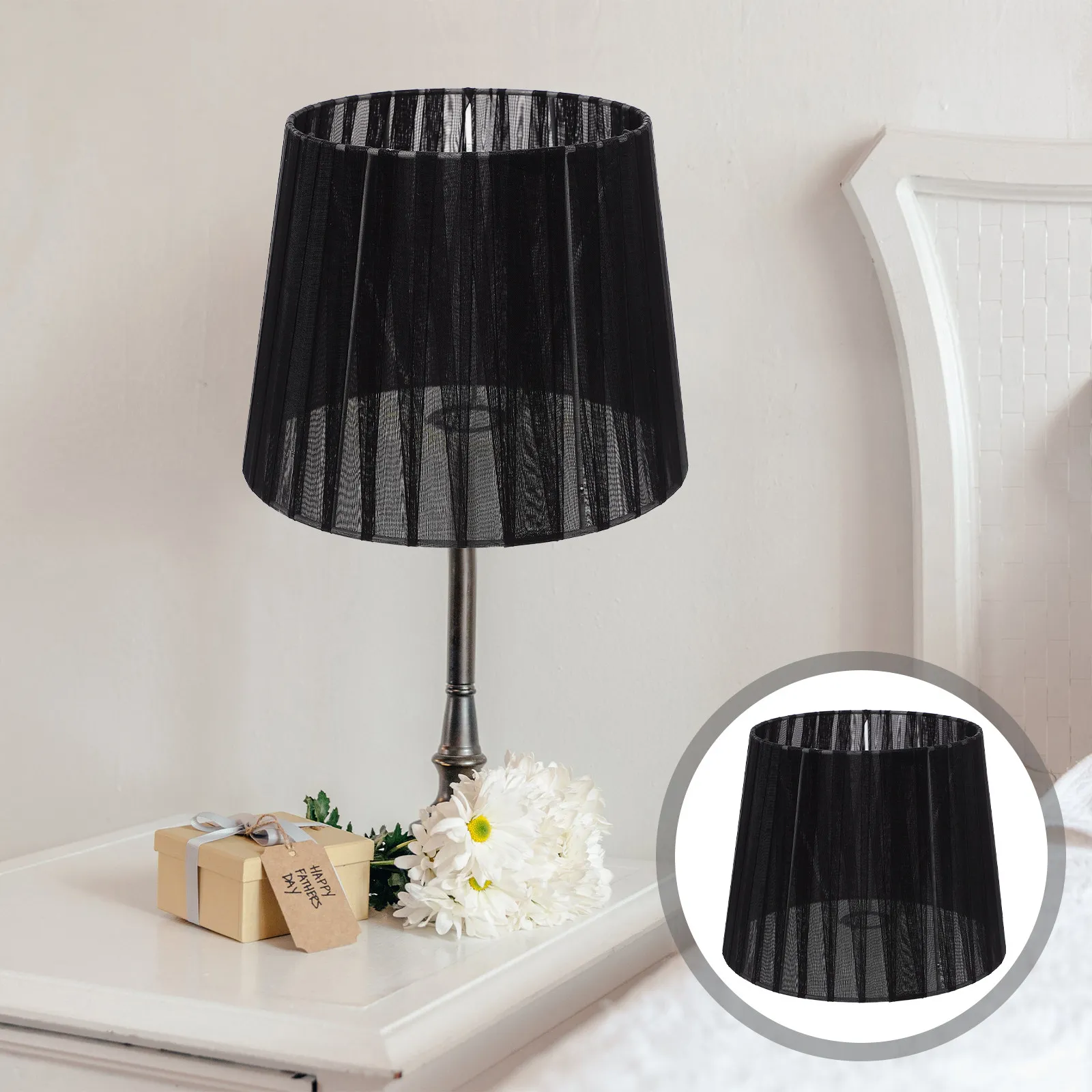 

Bedroom Ceiling Lampshade Fine Mesh Drum Design Breathable Replacement Light Shade Modern Home Lighting Ceiling Light Cover