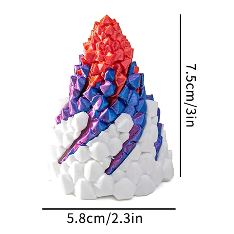Three Layer Spiral Cone Impossible Stone Passthrough Fidget Helix Rotating Pressure Reducing Toy Pyramid Ornaments 3D Printed