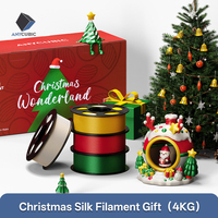 ANYCUBIC Christmas Silk Filament 4KG Bundle Silk PLA 3D Printer Filament Printing Materail Xmas Gift Model Decoration Toy