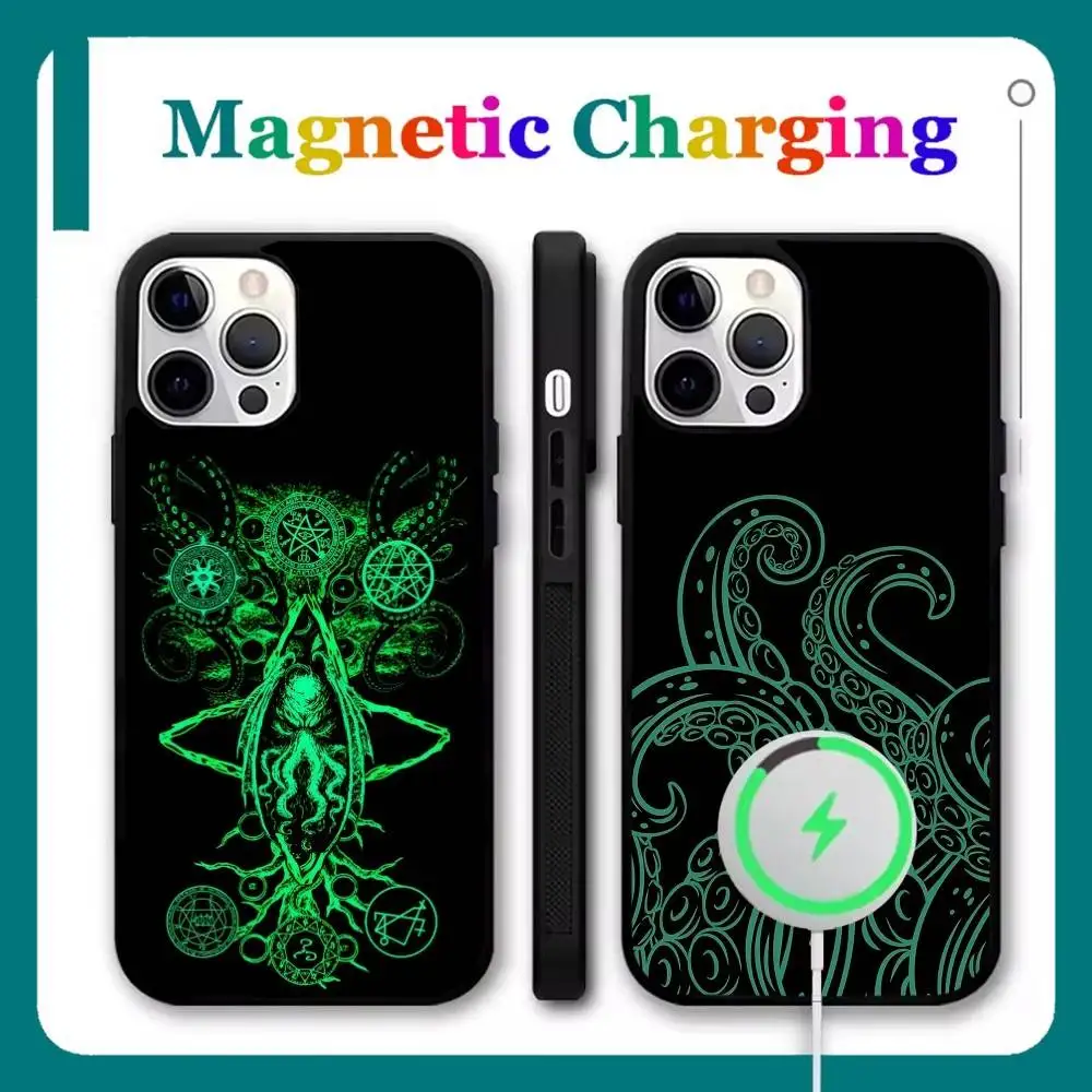 

Cthulhu Mythos Phone Case For iPhone 17,16,15,14,13,12,11,Pro,Max,Plus,Mini,Air,SE New Magsafe Magnetic Wireless Charging