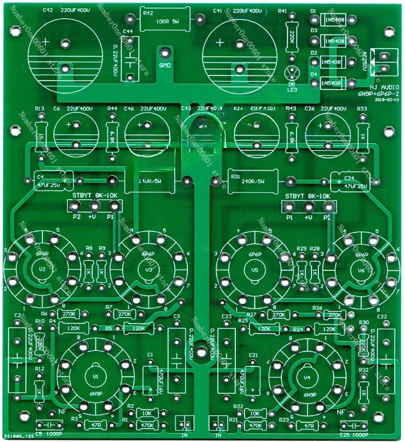 Audio ST-6P6P Tube Power Amplifier 2*12W Push-Pull Combined PCB PCB