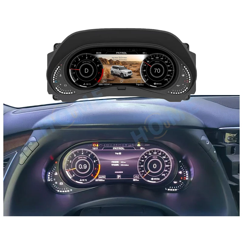

Upgrade Digital Cluster for Patrol Y62 Armada 2008-2022 12.3" Linux System Car Dashboard Instrument Display Screen