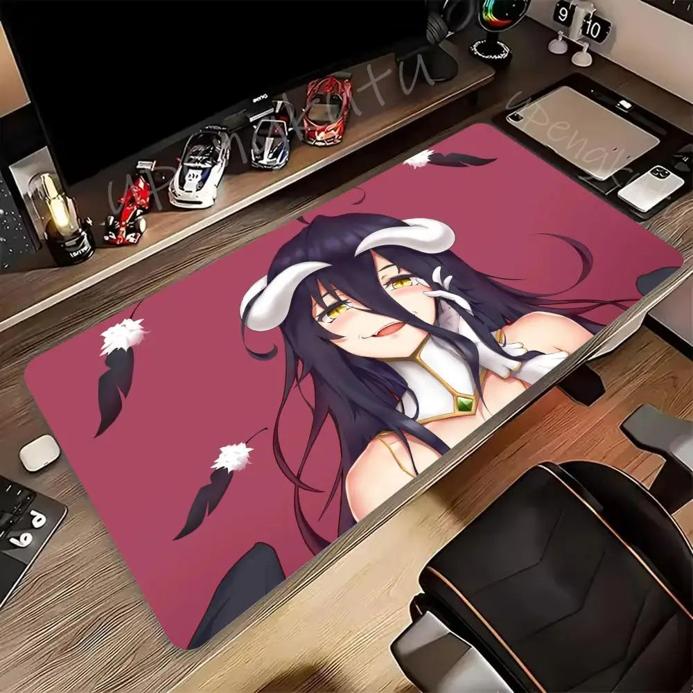 Best Sellers OVERLORD Albedo Anime Gaming Table mat mouse pad High definition desktop Desktop games Large accessories mouse pad