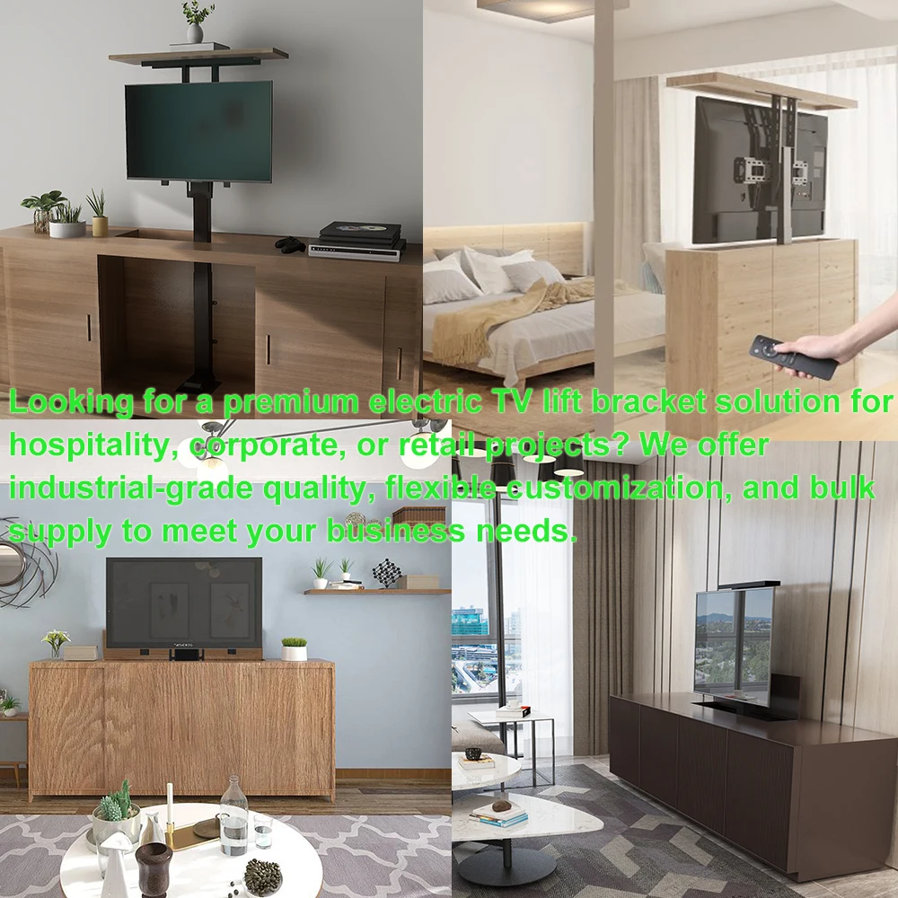 42-70 Inch Electric Tv Cabinet Lifter Tv Lift Stand With Automatic Height Adjustment Lcd Lift Motorized Tv Lift
