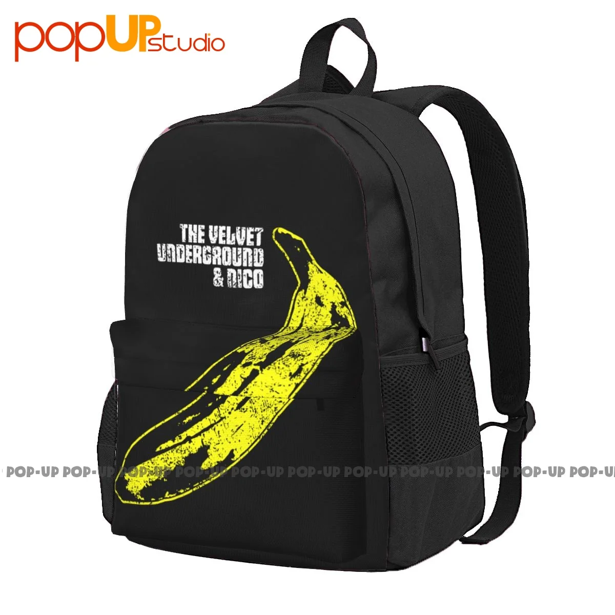 The Velvet Underground & Nico Banana Lou Reed Large Capacity Backpack Bookbag Foldable Sports Style Outdoor Running