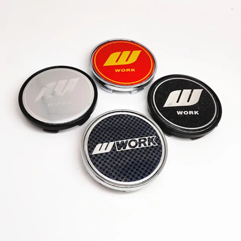 4pcs 54mm 51mm VR Rays Racing W Work Wheel Center Cap Hub Car Accessroies Rims Dust Hubcap Cover