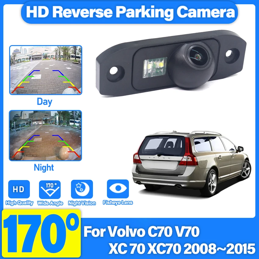 For Volvo C70 V70 XC 70 XC70 2008 2009 2010 2011 2012 2013 2014 2015 Car Rear View Reverse Backup CCD HD Camera Night Vision