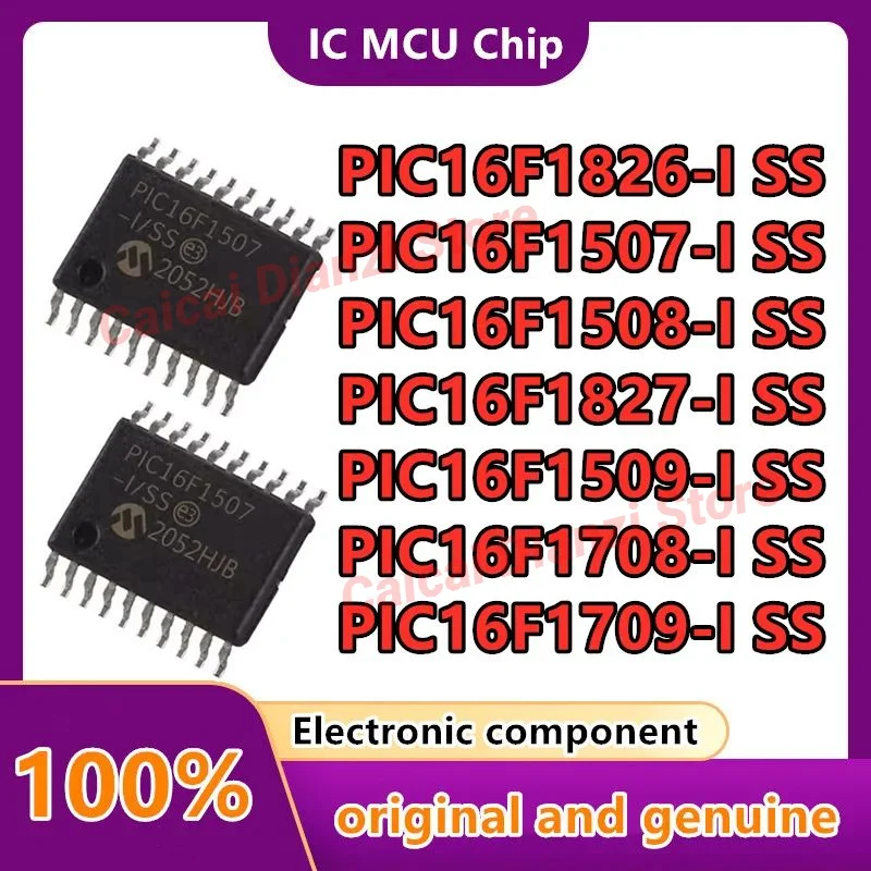 

PIC16F1507-I PIC16F1508-I PIC16F1509-I PIC16F1708-I PIC16F1709-I PIC16F1826-I PIC16F1827-I SS (MCU/MPU/SOC) SSOP-20 10PCS/LOT