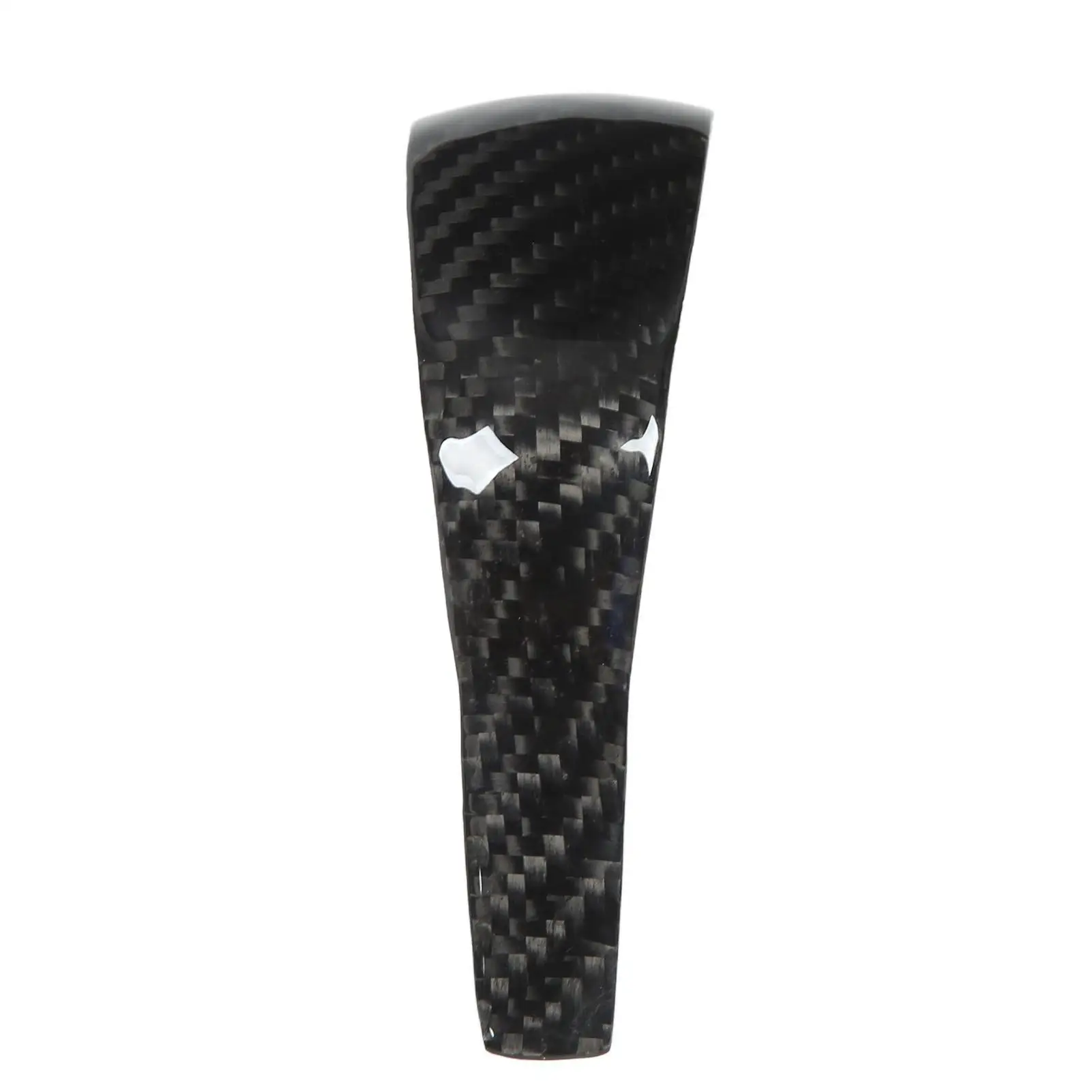 

Carbon Fiber Gear Knob Cover Bright Black Interior Gear Lever Knob Trim Fit for Porsche 958 2011-2017