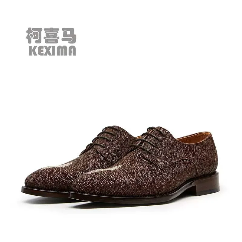 CWV new arrival men dress shoes male formal shoes men stingray skin shoes