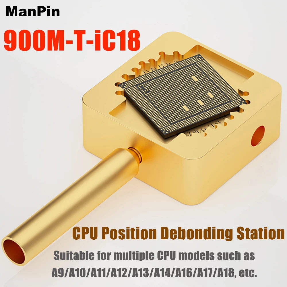 

iC18 Pure Copper Mini CPU Glue Remove Soldering Station A18 A17 Chip Face IC Flex Cable Heating For iPhone Screen Repair Tool