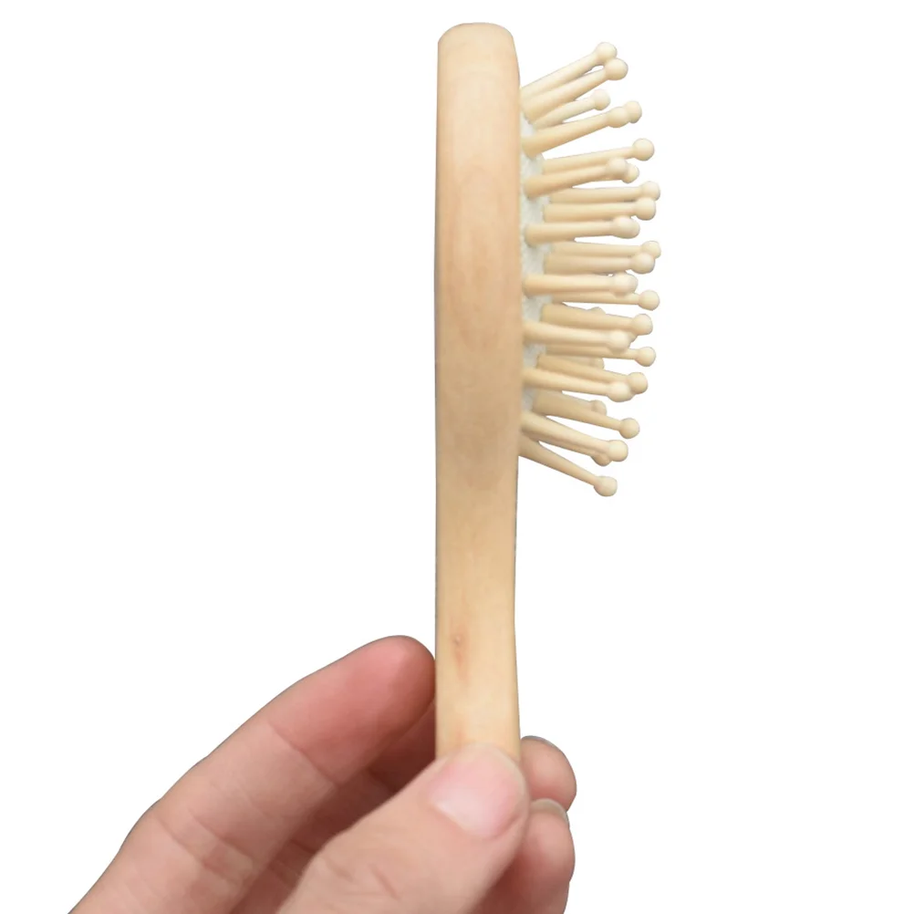 Cartoon Comb Mini Hairbrush Brushes Heads Scalp Massage Combs Wood Wooden Travel