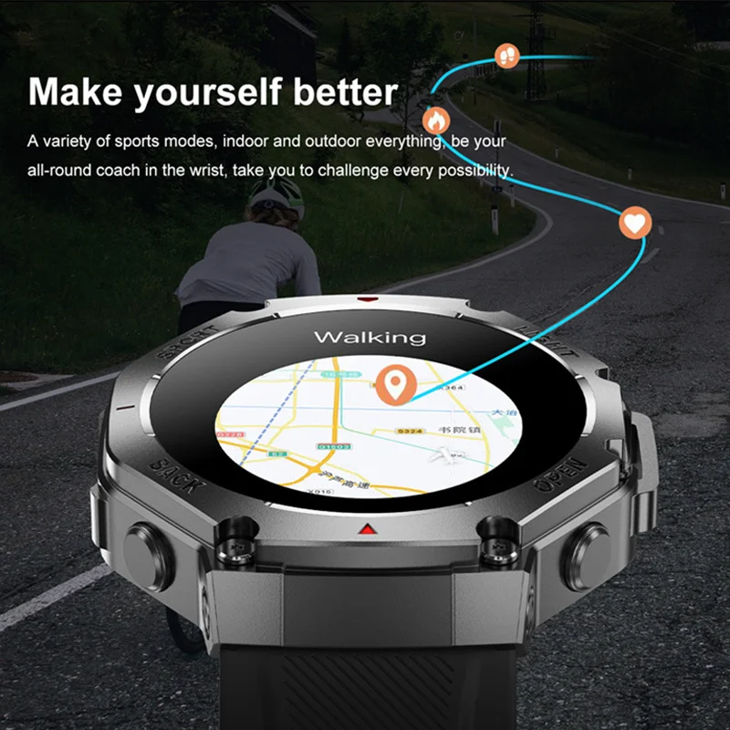 2025 ใหม่ LED สมาร์ทนาฬิกาผู้ชาย HD AMOLED Bluetooth Call กันน้ํา Smartwatch Heart Rate Monitoring สุขภาพสตรีนาฬิกาสมาร์ท
