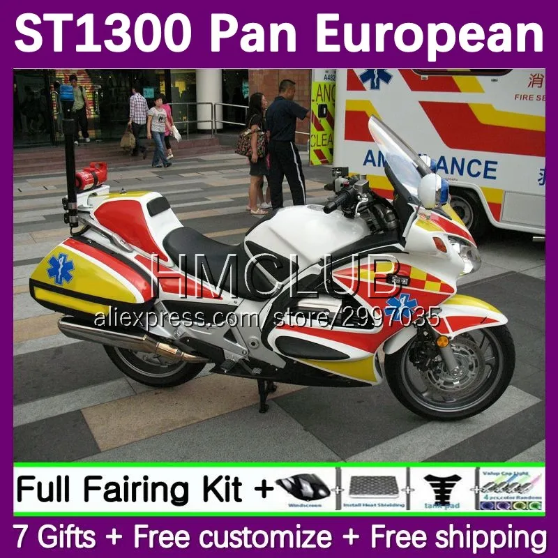 Fairing For HONDA Pan European STX1300 ST1300 ST-1300 CC 30No.29 yellow stock  ST 1300 02 03 04 05 06 07 08 09 10 11 12 13 14 15