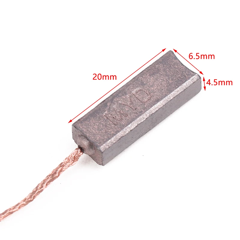 10PCS 4.5X6.5X20mm High Copper Generator Carbon Brushes Alternator Regulator For
