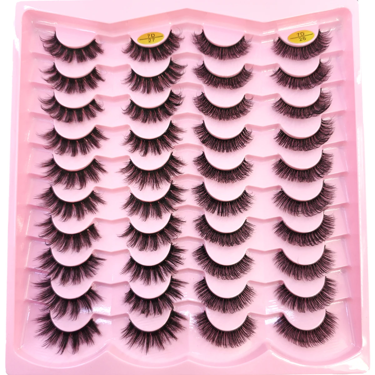 Neue 20 Paar Natürliche Lange 3D Nerz Falsche Wimpern, Künstliche Wimpernverlängerung, Make-up-Set, Nerz-Wimpern, Kurze Wimpern – Detail 9