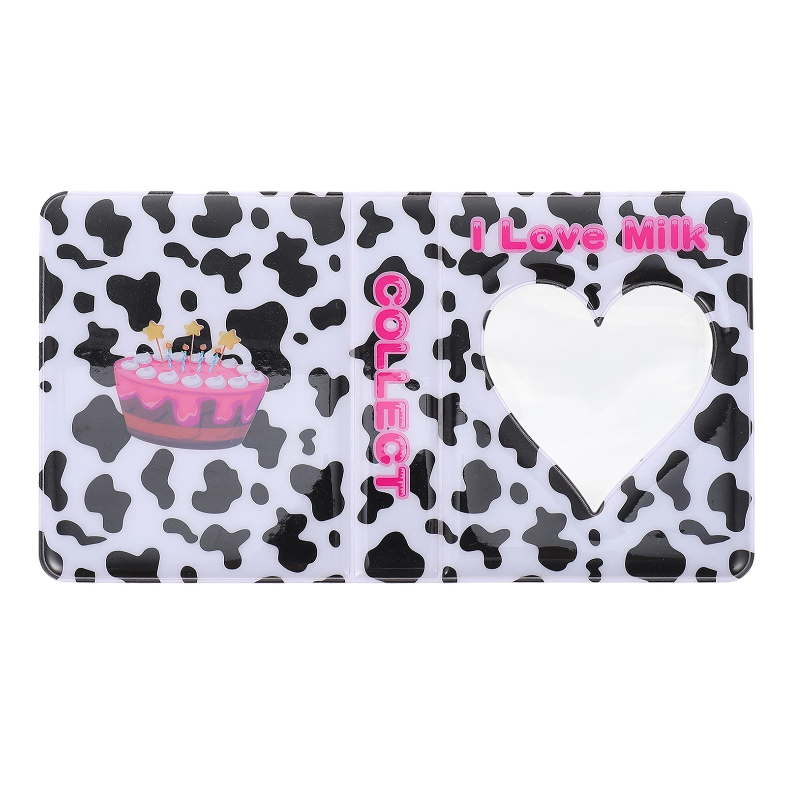 

Cow Pattern Mini Photo Album Delicate Craft Handmade Perfect for Travel Wedding Baby Photo Cards Storage DIY Album