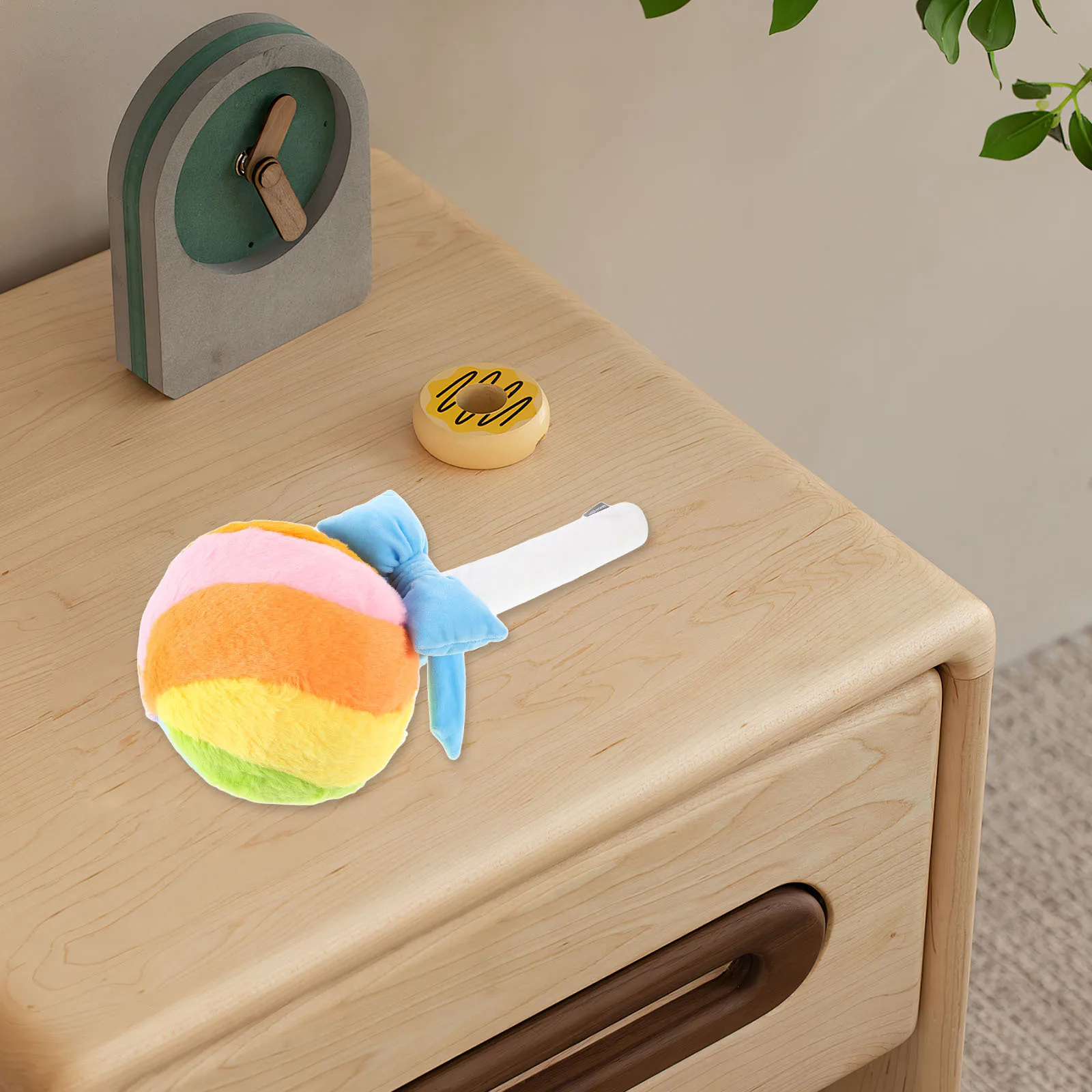 

Lollipop Pillow Bowknot Colorful Round Ball Decoration Soft Comfortable Cushion Kids Photography Prop Decorative Bedroom Living