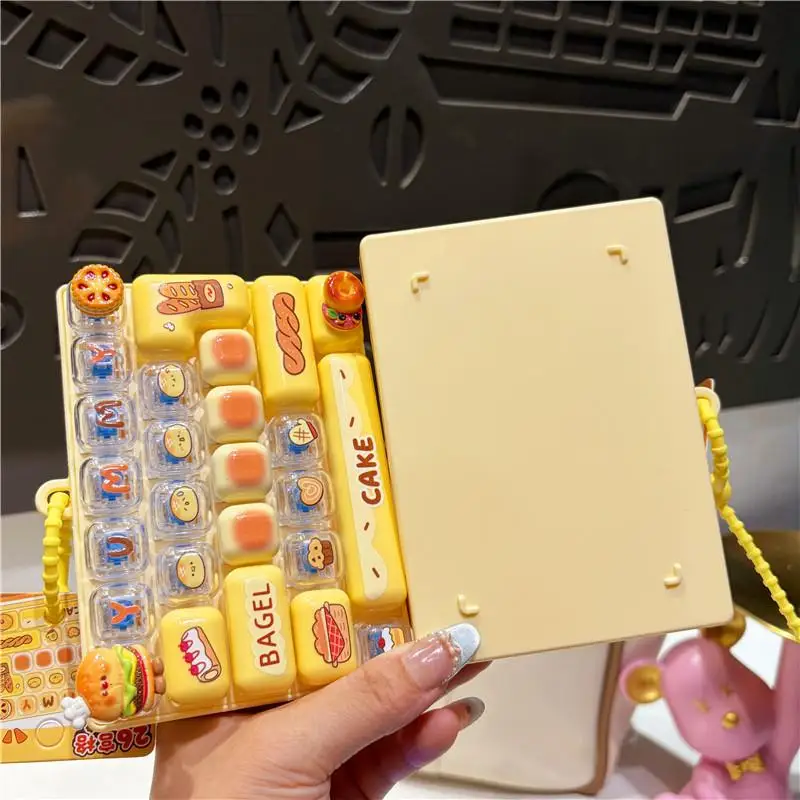 26-Tasten-Tastenkappen-Schlüsselanhänger, Tastatur-Clicker, Rucksackanhänger, Fidget-Tastatur, Anti-Stress-Knopf, Schlüsselring, Taschenanhänger, Geschenk – Detail 10