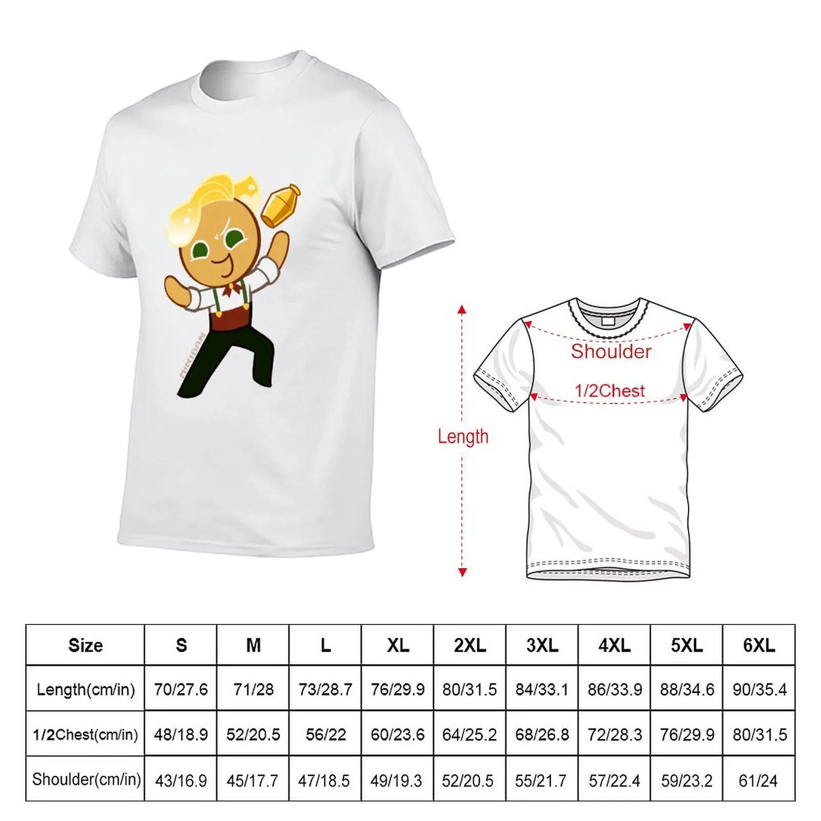 Cookie Run - Sparkling Cookie T-Shirt kawaii clothes graphic t shirt vintage anime figures slim fit t shirts for men