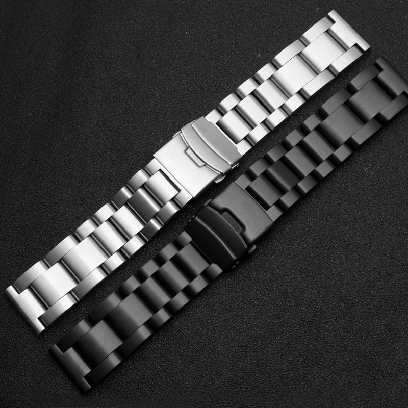 Solid Thickening 5.5mm 316L Stainless Steel Watchbands for Panerai Breitling Watch Band 22mm 24mm 26mm Metal Strap Wrist Bracel