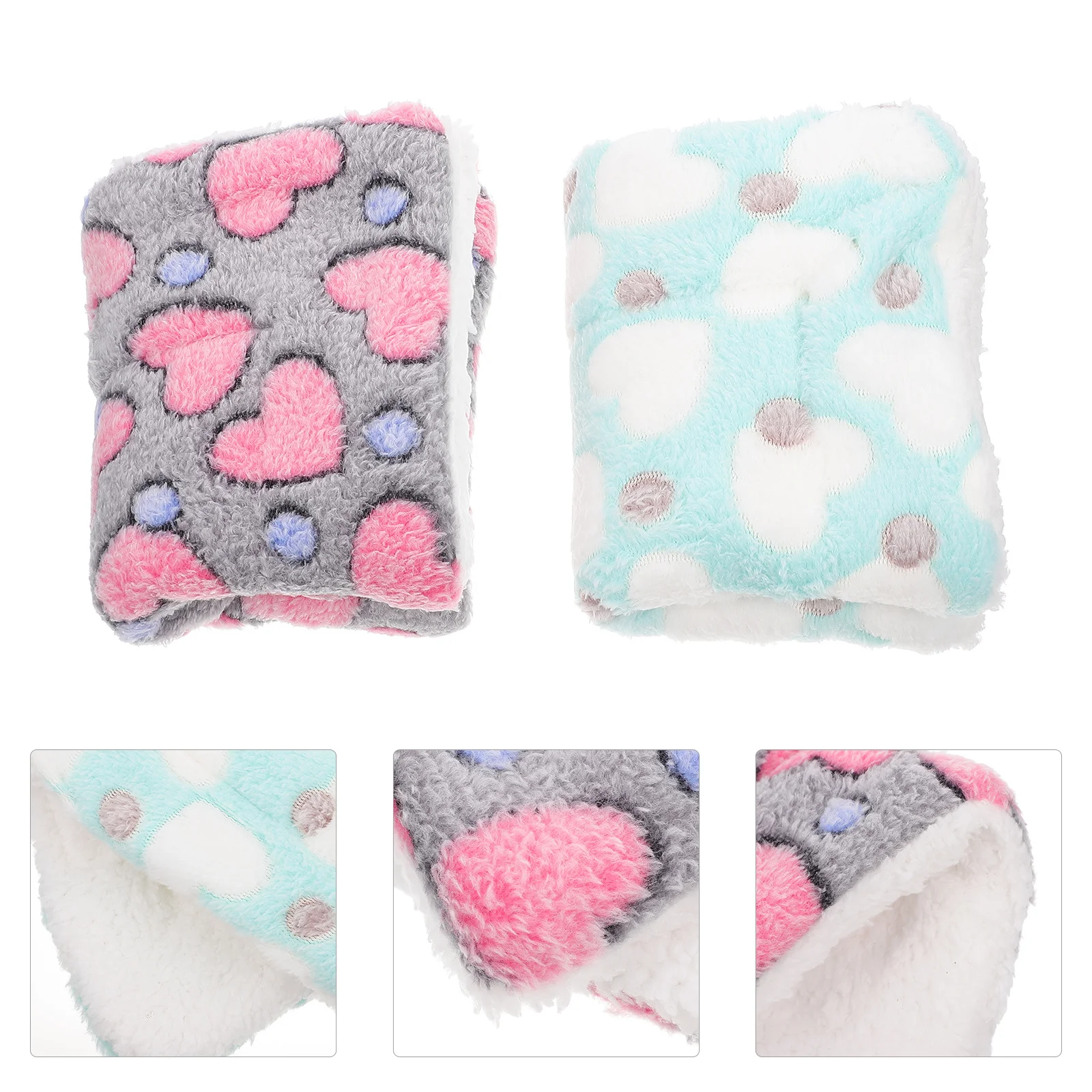 

2 Pcs Guinea- Pigs Mat along with Bedding Rat Hamster Warm Pad Pet Nest Sleeping