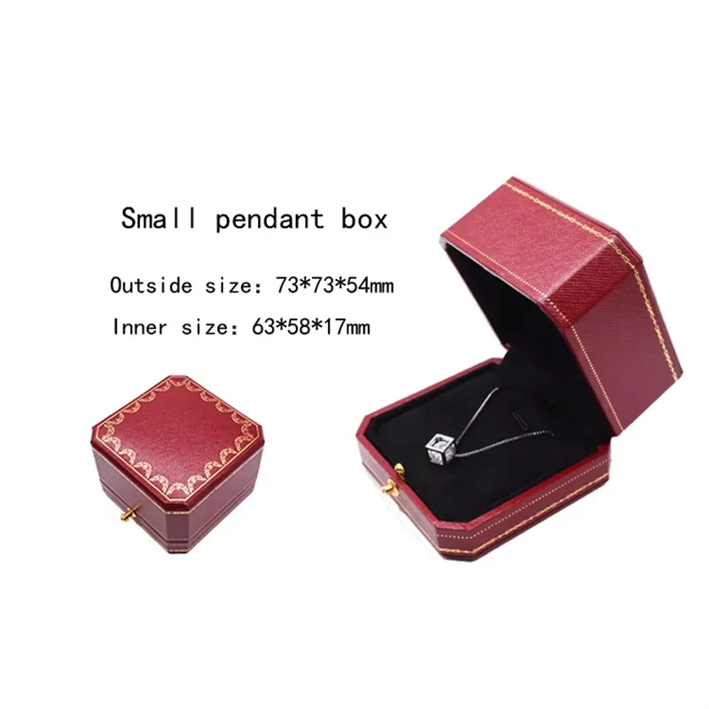 Goldene Spitze achteckige Druckknopf Schmuckschatulle Schmuck Aufbewahrungsbox Ring Box Armband Box Schmuck Verpackung Box