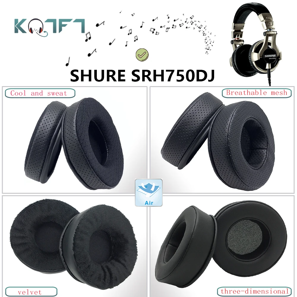 

KQTFT протеиновая кожа, бархатные Сменные амбушюры для SHURE SRH750DJ, детали, амбушюры, подушки, чашки