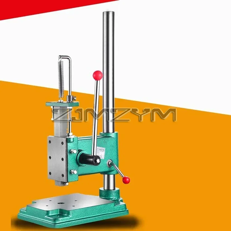 Hand Punch Press Industrial Manual Press Desktop Micro Round Square Head Punching Hand Mini Press