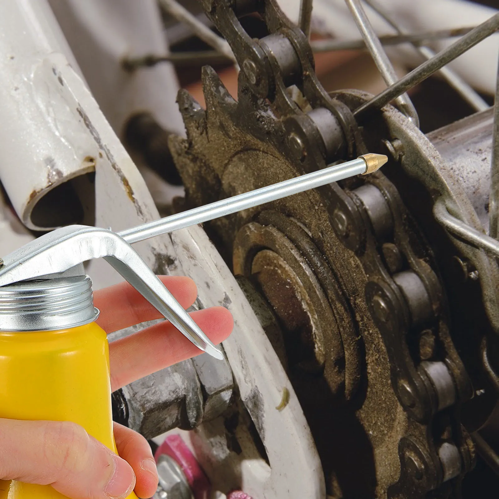 

400ml Car Oil Bottle Brake Fluid Filling High Pressure Pump Oiler Hydraulic Technology Long Nozzle Efficient Car Lubrication