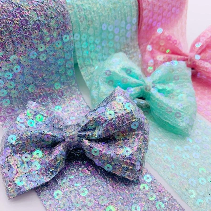 

R1WE Wedding Birthday Girl Performance Show Decoration Gift Sequin Ribbon Supplies 6cm 10 Yards Tulle Glitter Glossy Piece