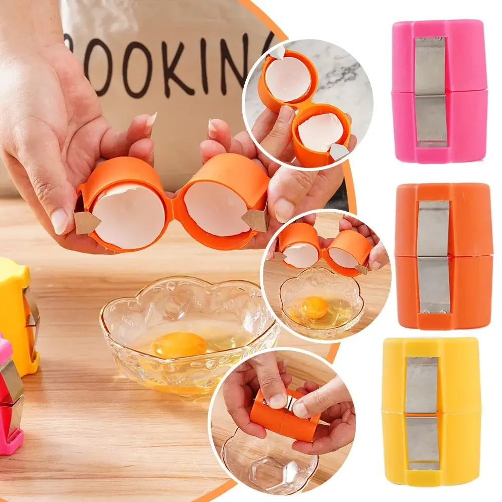 

New Eggshell Opener Portable Egg Opener Kitchen Handheld Eggshell Crusher Press Eggshell Separator Kitchen Gadgets