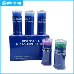 PIORPOY Dental Micro Brush Disposable Micro Brush Applicators Bendable Long Shank Dentistry Oral Teeth Whitening Extension Tools
