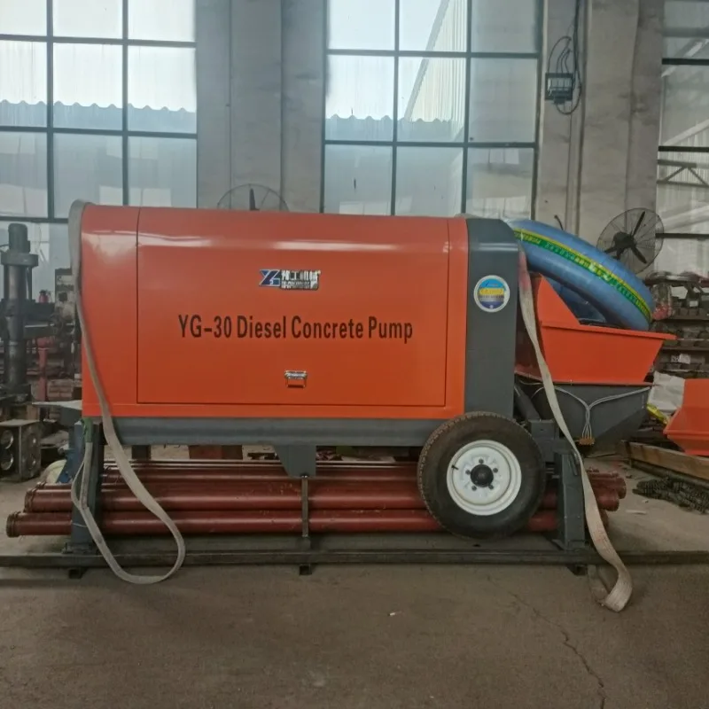 Hot Sale Mobile Concrete Mixer with Pump Concrete Pump Price Construction Diesel Engine Concrete Pump Trailer for Sale