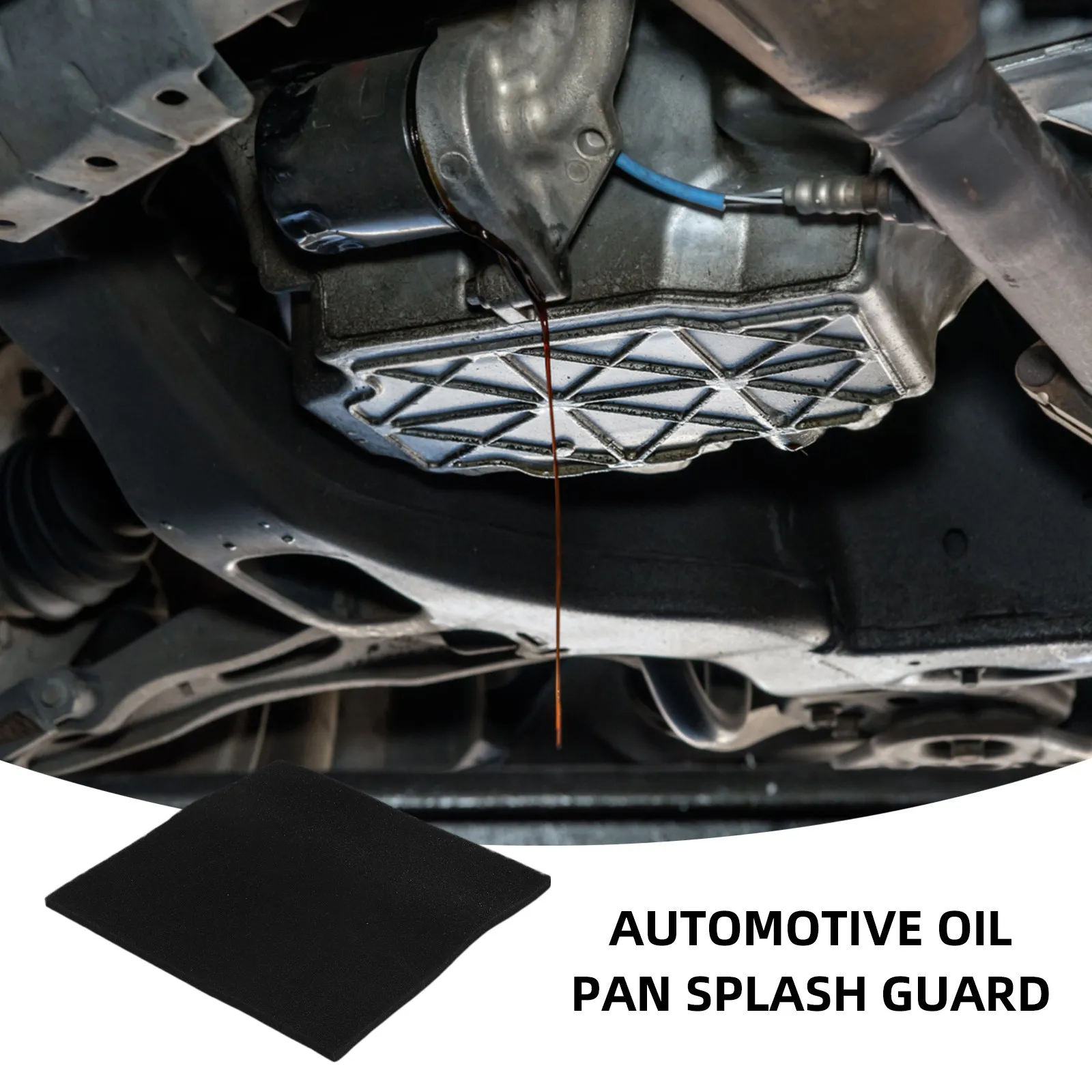 Car Oil Drain Pan Splash Guard Oil Change Transmission Drain No-Splatter Collection Mat Portable Drip Tray Maintenance Tool - view 4