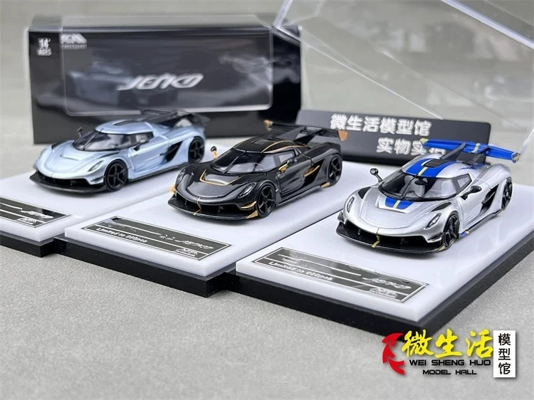 Stocks HKM 1/64 Koenig JESKO Attack High Ear Wing Three Colors Diecast Model Car Stocks In 2024