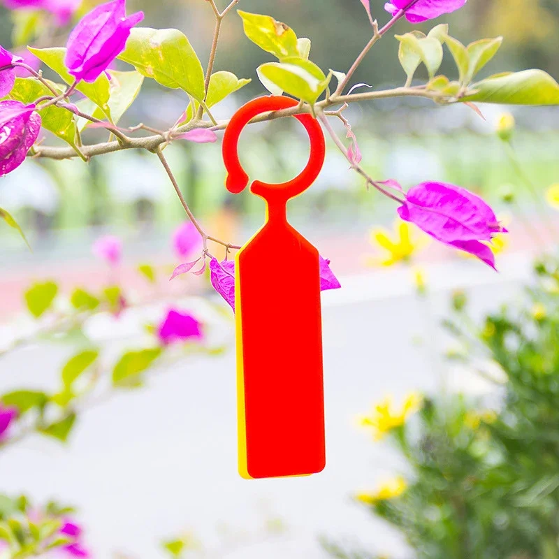 

Durable Hanging Plant Tags Nursery Buckle Labels Outdoor Ring Signs 50pcs Accessories Gardening Marker Plastic