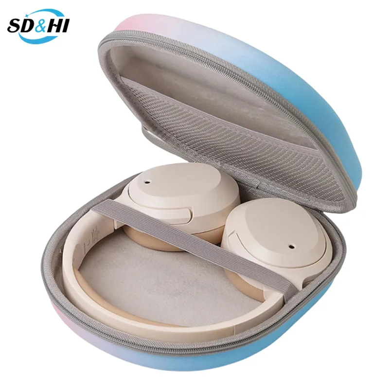 Headphone Storage Bag Gradient Color Headset Case EVA PU Shockproof Waterproof Protective Cover Carrying Box For EDIFIER W820NB