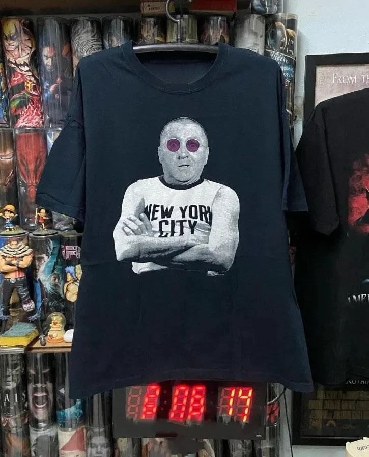 تي شيرت ثلاث محمور من التسعينيات، تي شيرت مجعد، تي شيرت جون لينون محاكاة ساخرة، تي شيرت ريترو ثلاثة Idiots #1