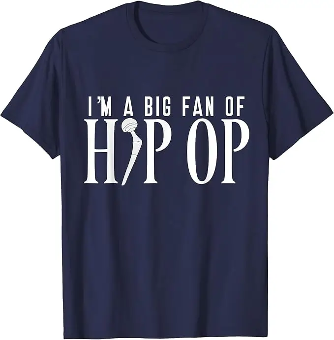 Lustiges Hüftersatz-T-Shirt mit Humoristischem Witz über Hüftoperation, Y2k Personalisiertes Sarkastisches Spruch-T-Shirt, Kurzarm, Weiche Baumwolle – Detail 7