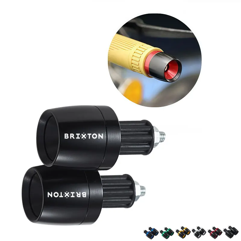 

2PCS For Brixton Cromwell 125 1200 Crossfire Storr 500 Sunray Felsberg 125 250 SK 8 Motorcycle Handlebar Grips Cap Plug