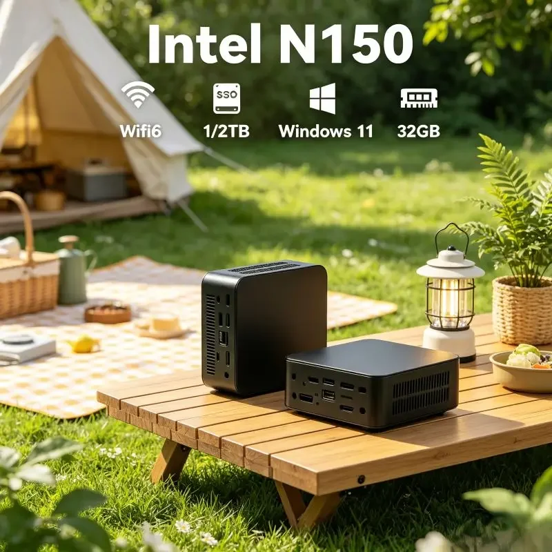 

Versatile All-round Mini PC Intel Core N150, 16GB SSD 1TB/2TB, Win11, WiFi6, Perfectly Matches Daily Home and Light Office Work
