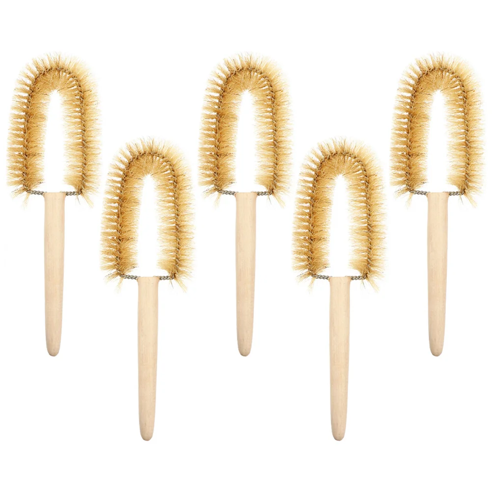 

5 Pcs Beaker Cleaning Brush Scientific Multipurpose Laboratory Supplies Comfortable Wooden Labs