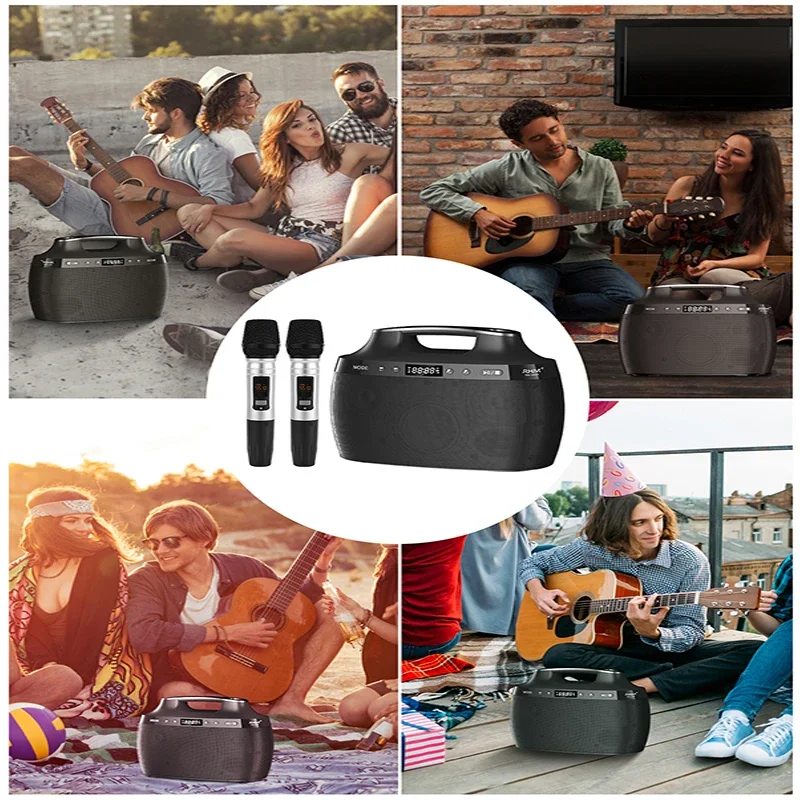 

RHM RM-K999 Hot Sales Portable Karaoke Outdoor Professional Speaker With Microphone Bluetooth Speaker